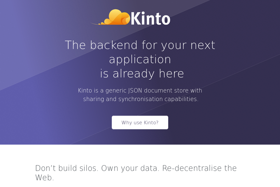 Développer une WebApp avec Kinto